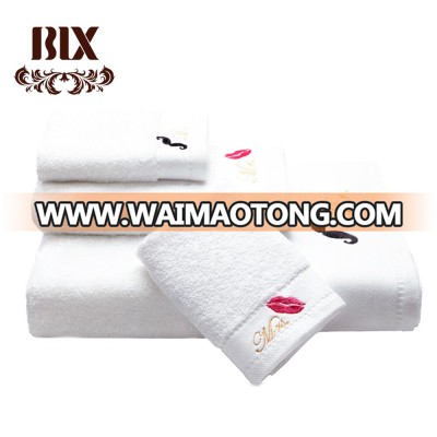 BLX home textile high quality 100 % cotton hotel bath towel and bathing towel for embroidery