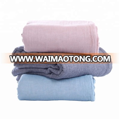 2018 hot selling 100% cotton travel moving blanket from china factory