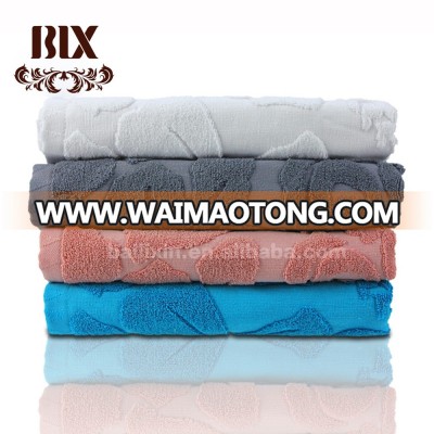 China supplier solid color Japanese popular jacquard towel for face