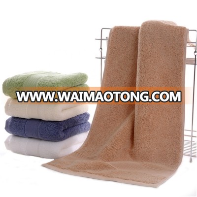 Brown cotton terry rally bath towel supplier in China for dubai