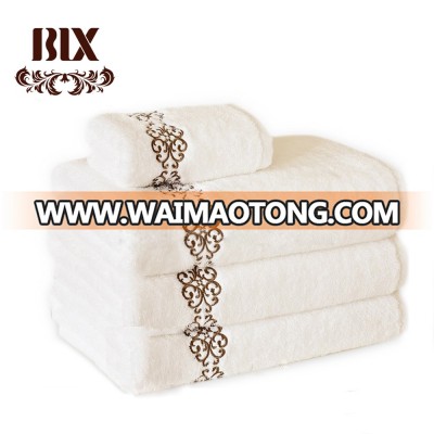 China Supplier the better towel 100 % cotton white bath hotel towel sets