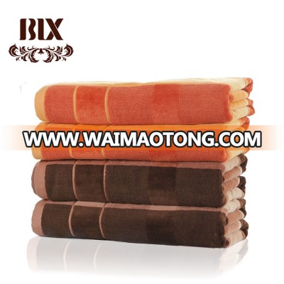 China popular hebei blx 100% cotton yarn dyed dobby home face towel