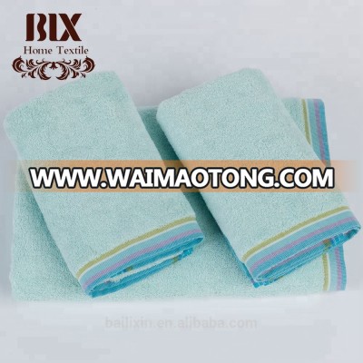 Bailixin textile 100% cotton woven bathroom customised towel